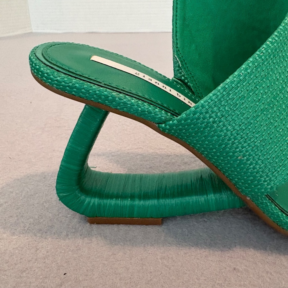 Gianni Bini‎ Green Sculptural Heel Sandals – Size 9.5M - Picture 9 of 16